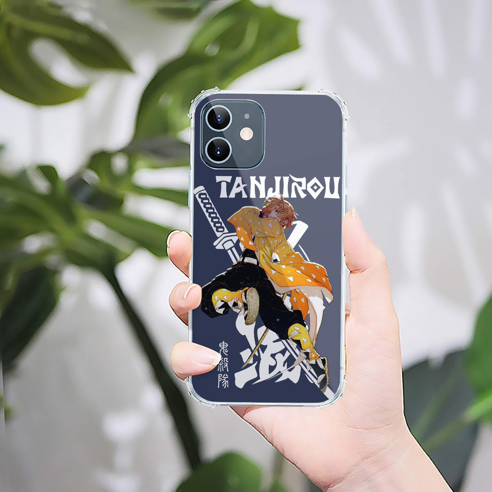 （画像用） 鬼滅の刃（きめつのやいば）我妻 善逸／あがつま ぜんいつ Agatsuma Zenitsu 【iPhone 12シリーズ対応】透明スマホケース（クリアソフトケース）